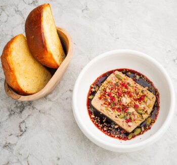 Duck pâté with truffle sauce