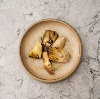 Grilled artichokes