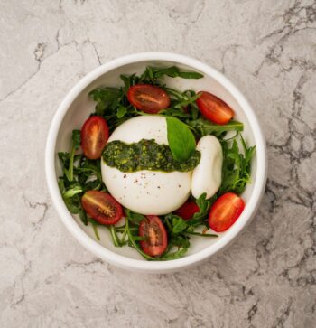 Burrata with Romesco sauce