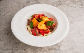 Farmhouse tomato and Calabrian anchovy salad