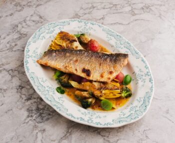 Sea bass fillet with artichoke